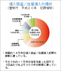 侵入窃盗/住居侵入の現状