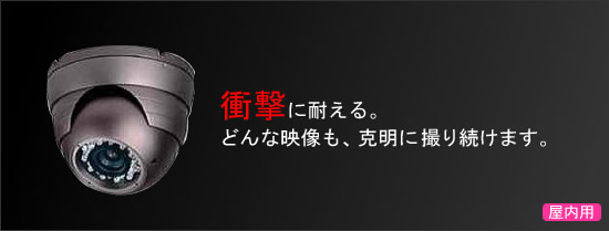 41万画素ドーム型赤外線カラー防犯カメラ